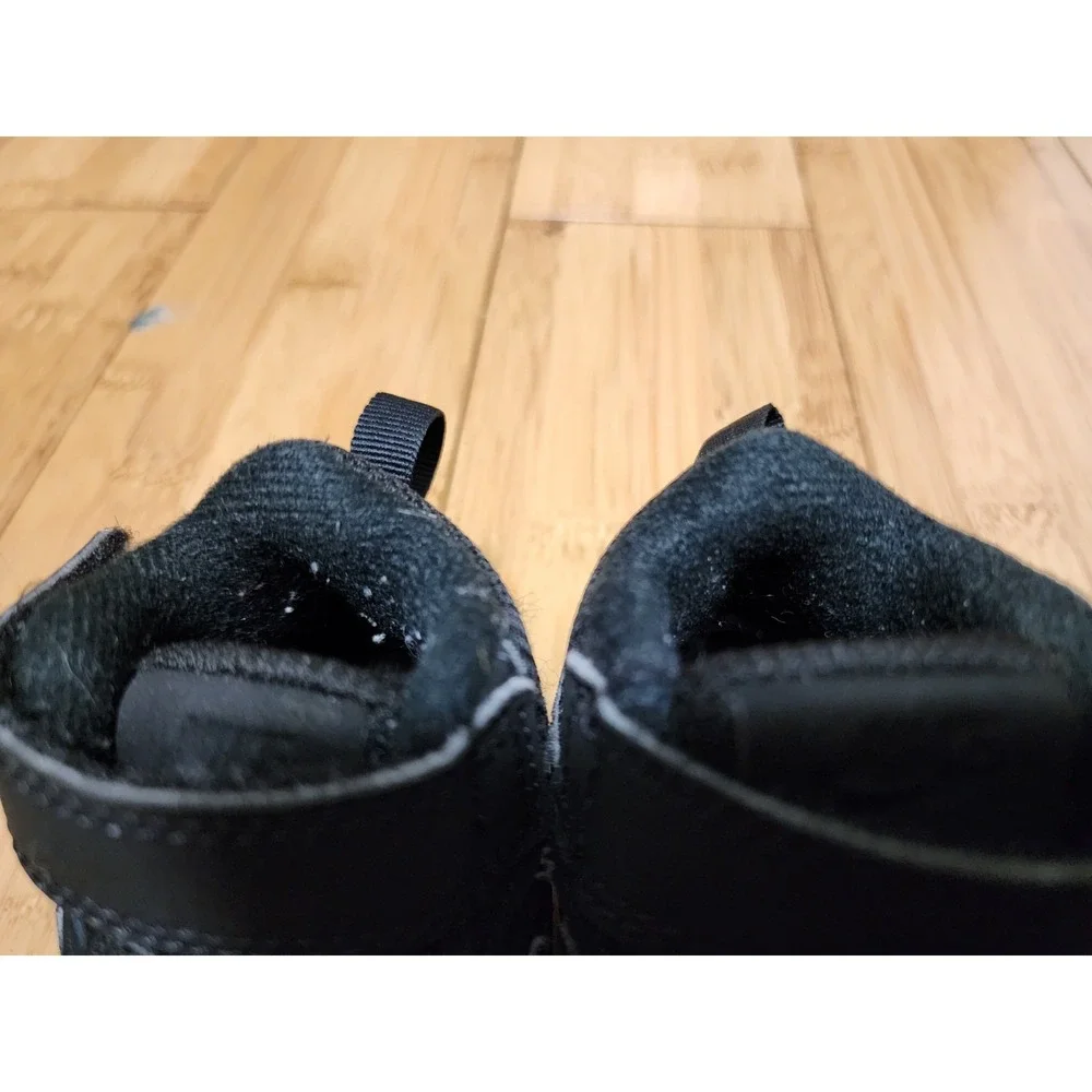 Nike Court Borough Mid Shoes Toddler 3C Triple Black 870027-001 Sneakers